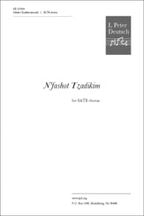 N'fashot Tzadikim SATB choral sheet music cover